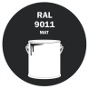 POT DE PEINTURE 5KG RAL 9011 NOIR GRAPHITE PRIMAIRE MAT POT DE PEINTURE 5KG RAL 9011 NOIR GRAPHITE PRIMAIRE MAT