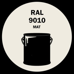 POT DE PEINTURE 5KG RAL 9010 BLANC PUR PRIMAIRE MAT