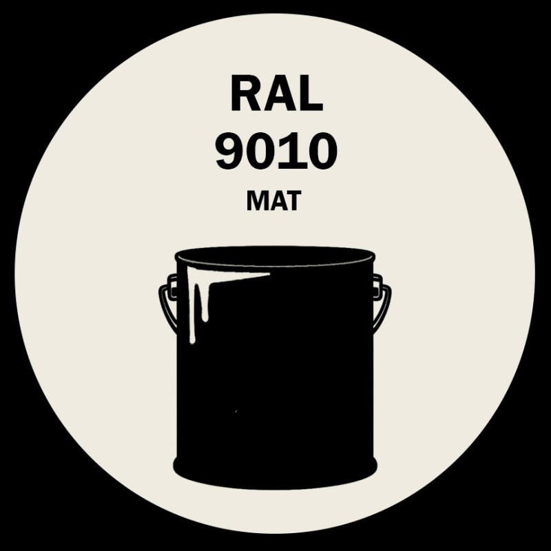 POT DE PEINTURE 5KG RAL 9010 BLANC PUR PRIMAIRE MAT POT DE PEINTURE 5KG RAL 9010 BLANC PUR PRIMAIRE MAT