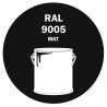 POT DE PEINTURE 5KG RAL 9005 NOIR FONCÉ PRIMAIRE MAT