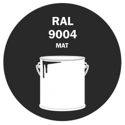 POT DE PEINTURE 5KG RAL 9004 NOIR DE SÉCURITÉ PRIMAIRE MAT