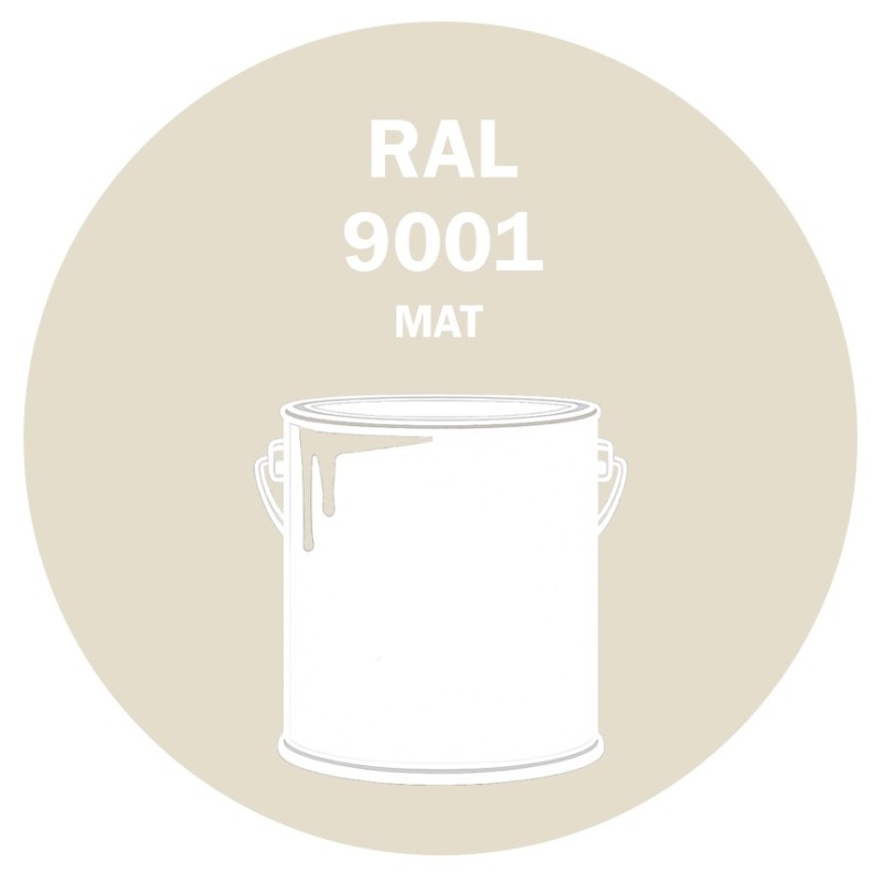 POT DE PEINTURE 5KG RAL 9001 BLANC CRÈME PRIMAIRE MAT POT DE PEINTURE 5KG RAL 9001 BLANC CRÈME PRIMAIRE MAT