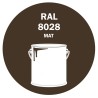 POT DE PEINTURE 5KG RAL 8028 BRUN TERRE PRIMAIRE MAT POT DE PEINTURE 5KG RAL 8028 BRUN TERRE PRIMAIRE MAT