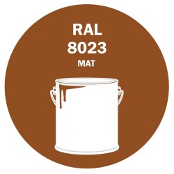 POT DE PEINTURE 5KG RAL 8023 BRUN ORANGÉ PRIMAIRE MAT