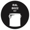 POT DE PEINTURE 5KG RAL 8022 BRUN NOIR PRIMAIRE MAT POT DE PEINTURE 5KG RAL 8022 BRUN NOIR PRIMAIRE MAT