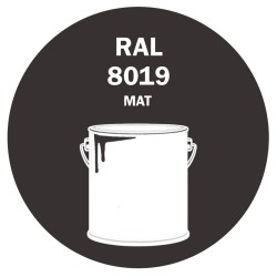 POT DE PEINTURE 5KG RAL 8019 BRUN GRIS PRIMAIRE MAT