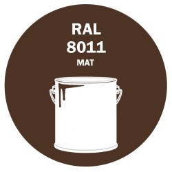 POT DE PEINTURE 5KG RAL 8011 BRUN NOISETTE PRIMAIRE MAT