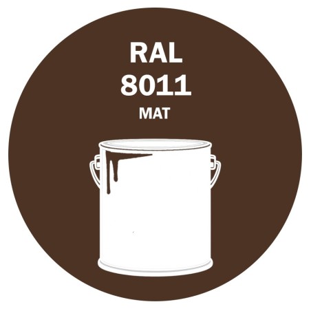 POT DE PEINTURE 5KG RAL 8011 BRUN NOISETTE PRIMAIRE MAT
