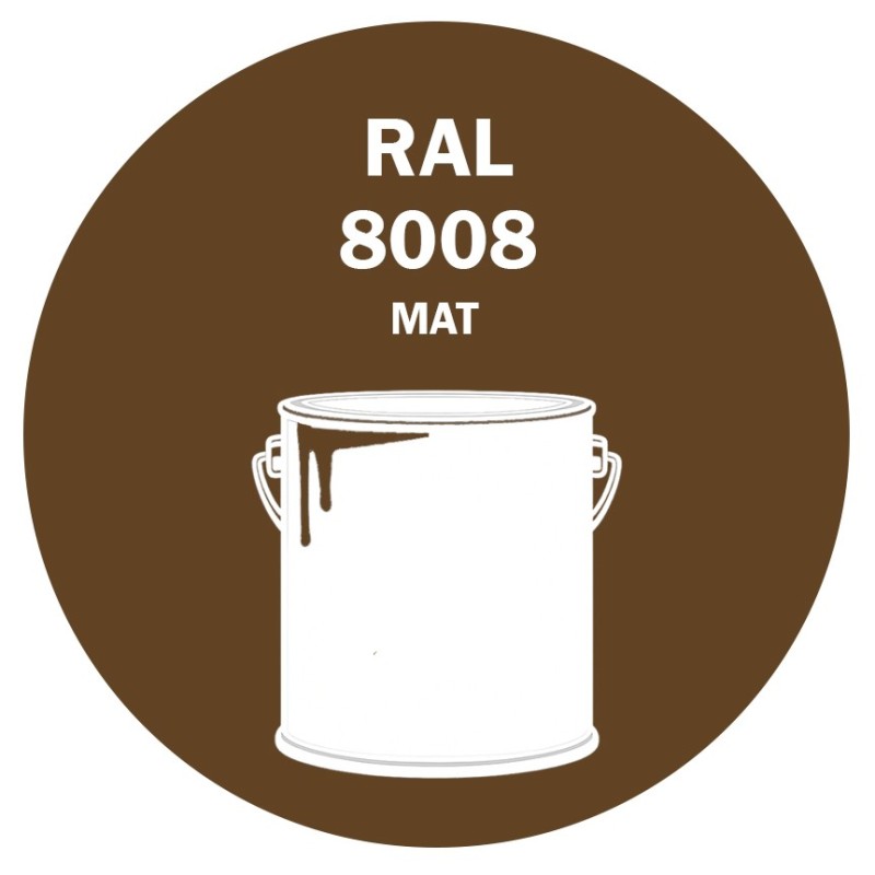 POT DE PEINTURE 5KG RAL 8008 BRUN OLIVE PRIMAIRE MAT POT DE PEINTURE 5KG RAL 8008 BRUN OLIVE PRIMAIRE MAT