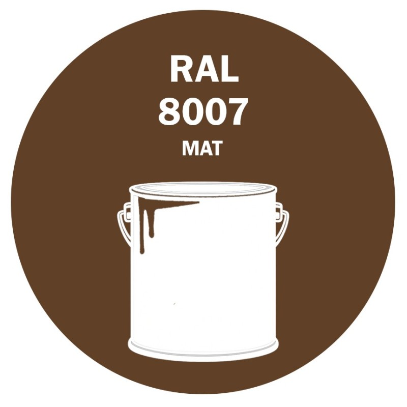 POT DE PEINTURE 5KG RAL 8007 BRUN FAUVE PRIMAIRE MAT