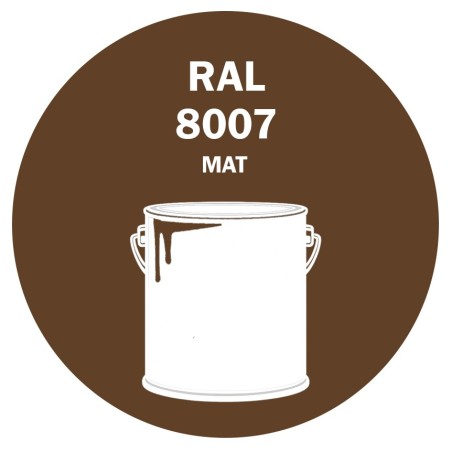 POT DE PEINTURE 5KG RAL 8007 BRUN FAUVE PRIMAIRE MAT