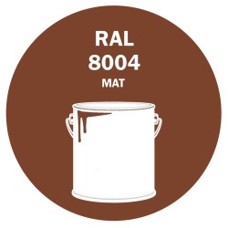 POT DE PEINTURE 5KG RAL 8004 BRUN CUIVRÉ PRIMAIRE MAT
