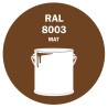 POT DE PEINTURE 5KG RAL 8003 BRUN ARGILE PRIMAIRE MAT POT DE PEINTURE 5KG RAL 8003 BRUN ARGILE PRIMAIRE MAT