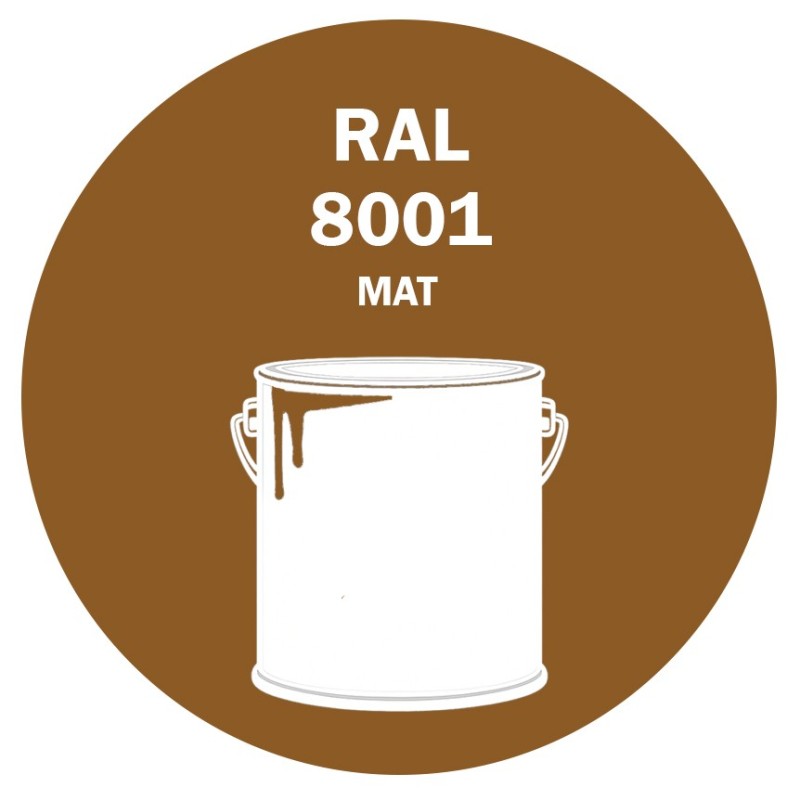 POT DE PEINTURE 5KG RAL 8001 BRUN TERRE DE SIENNE PRIMAIRE MAT POT DE PEINTURE 5KG RAL 8001 BRUN TERRE DE SIENNE PRIMAIRE MAT