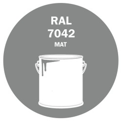 POT DE PEINTURE 5KG RAL 7042 GRIS SIGNALISATION A PRIMAIRE MAT