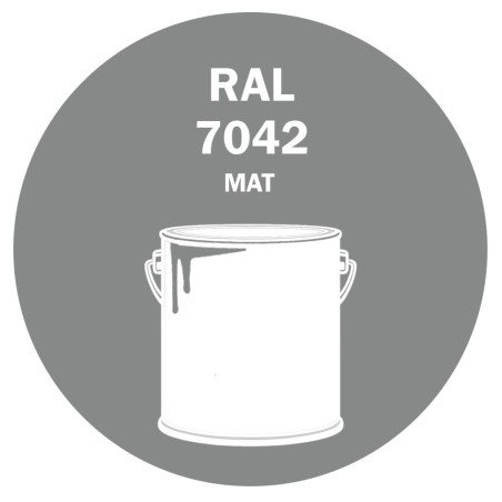 POT DE PEINTURE 5KG RAL 7042 GRIS SIGNALISATION A PRIMAIRE MAT
