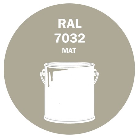 POT DE PEINTURE 5KG RAL 7032 GRIS SILEX PRIMAIRE MAT