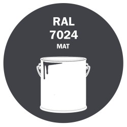 POT DE PEINTURE 5KG RAL 7024 GRIS GRAPHITE PRIMAIRE MAT