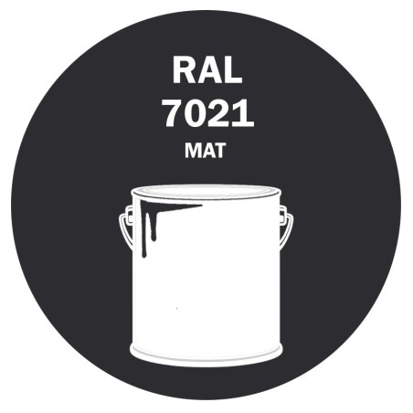 POT DE PEINTURE 5KG RAL 7021 GRIS NOIR PRIMAIRE MAT