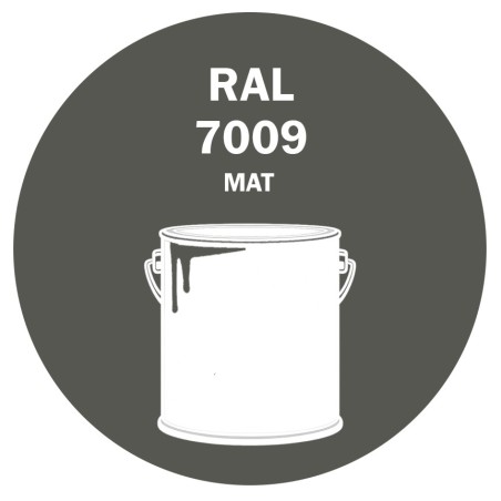 POT DE PEINTURE 5KG RAL 7009 GRIS VERT PRIMAIRE MAT