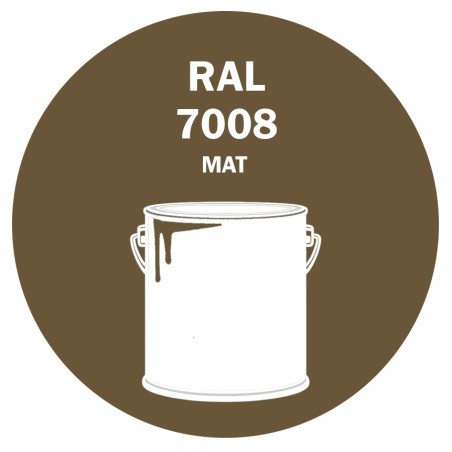 POT DE PEINTURE 5KG RAL 7008 GRIS KAKI PRIMAIRE MAT