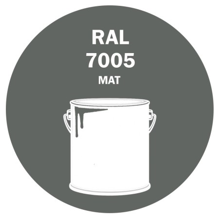 POT DE PEINTURE 5KG RAL 7005 GRIS SOURIS PRIMAIRE MAT