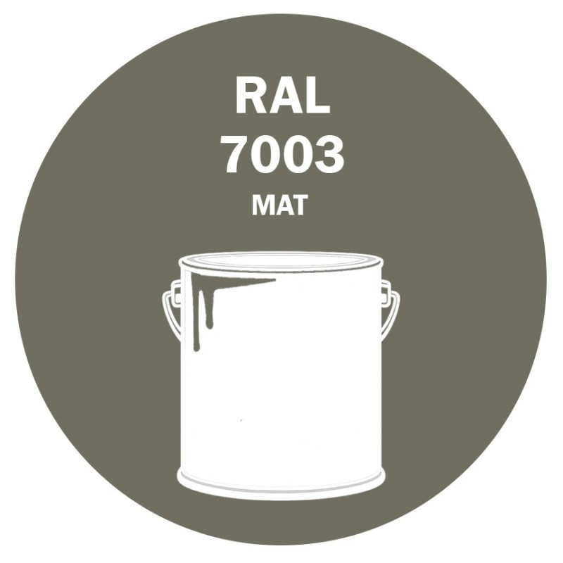 Pot de peinture RAL 7003 gris mousse primaire mat Pot de peinture RAL 7003 gris mousse primaire mat