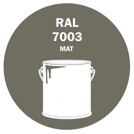 Pot de peinture RAL 7003 gris mousse primaire mat