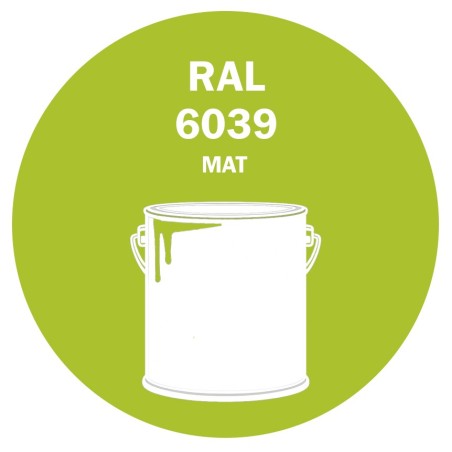 POT DE PEINTURE 5KG RAL 6039 VERT FIBRE PRIMAIRE MAT