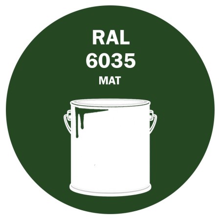 POT DE PEINTURE 5KG RAL 6035 VERT NACRÉ PRIMAIRE MAT