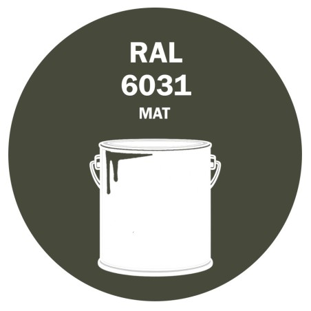 POT DE PEINTURE 5KG RAL 6031 VERT BRONZE PRIMAIRE MAT
