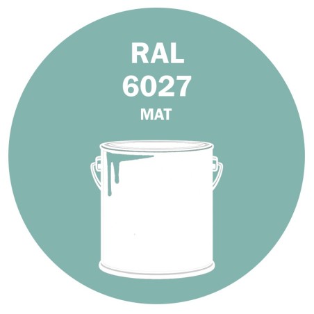 POT DE PEINTURE 5KG RAL 6027 VERT CLAIR PRIMAIRE MAT