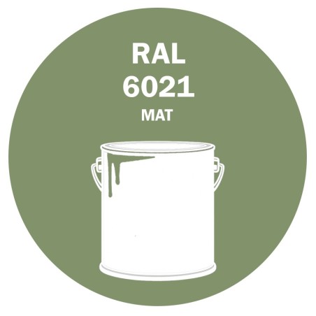 POT DE PEINTURE 5KG RAL 6021 VERT PÂLE PRIMAIRE MAT