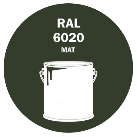 POT DE PEINTURE 5KG RAL 6020 VERT OXYDE CHROMIQUE PRIMAIRE MAT