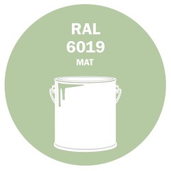 POT DE PEINTURE 5KG RAL 6019 VERT BLANC PRIMAIRE MAT