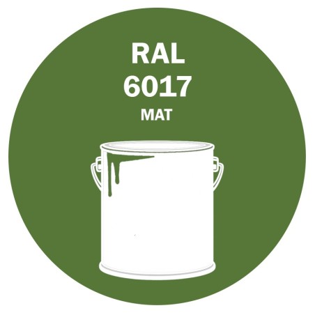 POT DE PEINTURE 5KG RAL 6017 VERT MAI PRIMAIRE MAT