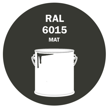 POT DE PEINTURE 5KG RAL 6015 OLIVE NOIR PRIMAIRE MAT