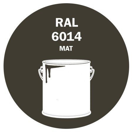 POT DE PEINTURE 5KG RAL 6014 OLIVE JAUNE PRIMAIRE MAT