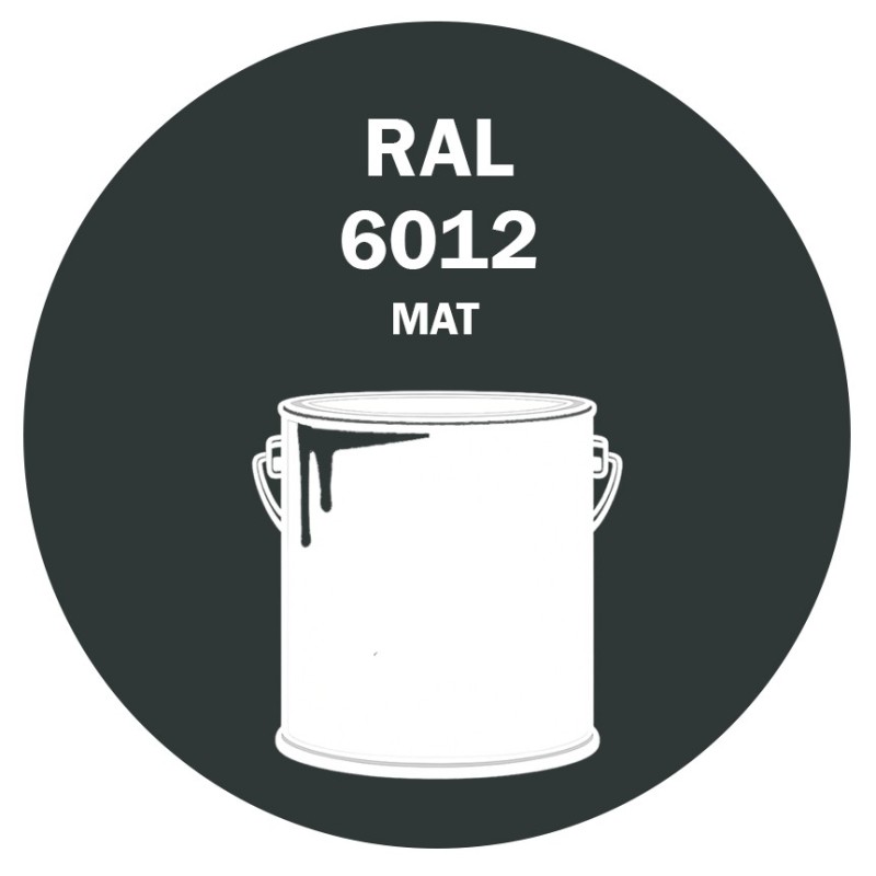 POT DE PEINTURE 5KG RAL 6012 VERT NOIR PRIMAIRE MAT POT DE PEINTURE 5KG RAL 6012 VERT NOIR PRIMAIRE MAT
