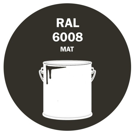 POT DE PEINTURE 5KG RAL 6008 VERT BRUN PRIMAIRE MAT