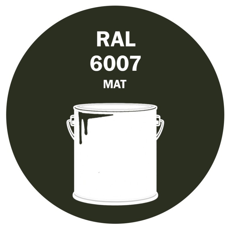 POT DE PEINTURE 5KG RAL 6007 VERT BOUTEILLE PRIMAIRE MAT POT DE PEINTURE 5KG RAL 6007 VERT BOUTEILLE PRIMAIRE MAT