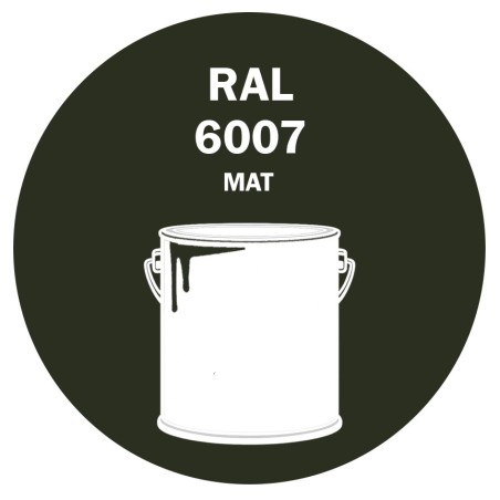 POT DE PEINTURE 5KG RAL 6007 VERT BOUTEILLE PRIMAIRE MAT