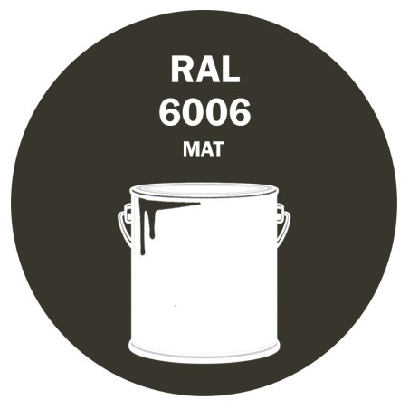 POT DE PEINTURE 5KG RAL 6006 OLIVE GRIS PRIMAIRE MAT