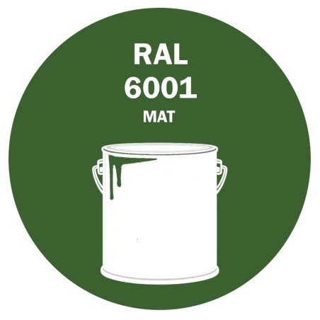 POT DE PEINTURE 5KG RAL 6001 VERT ÉMERAUDE PRIMAIRE MAT