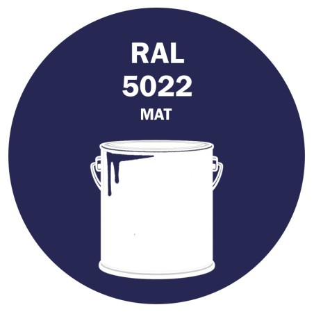 POT DE PEINTURE 5KG RAL 5022 BLEU NOCTURNE PRIMAIRE MAT