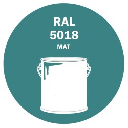 POT DE PEINTURE 5KG RAL 5018 BLEU TURQUOISE PRIMAIRE MAT