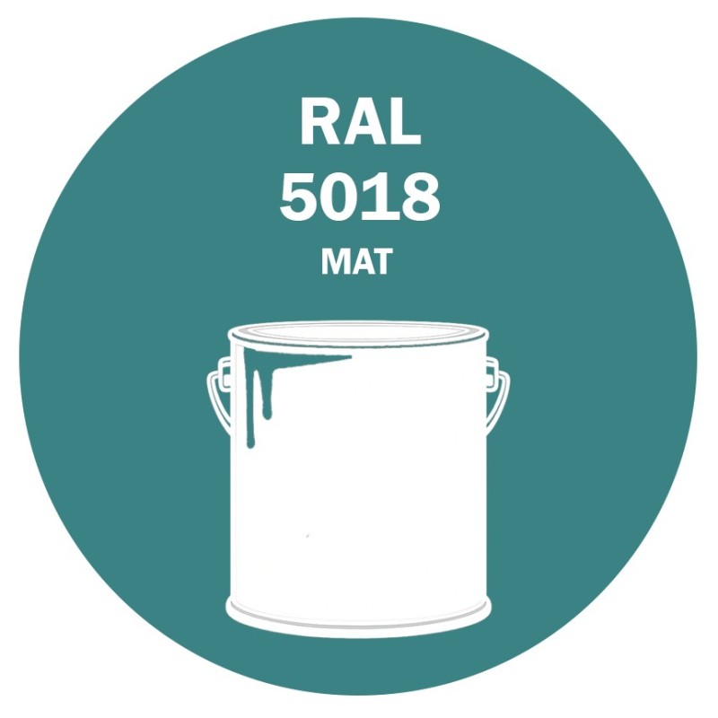 POT DE PEINTURE 5KG RAL 5018 BLEU TURQUOISE PRIMAIRE MAT POT DE PEINTURE 5KG RAL 5018 BLEU TURQUOISE PRIMAIRE MAT