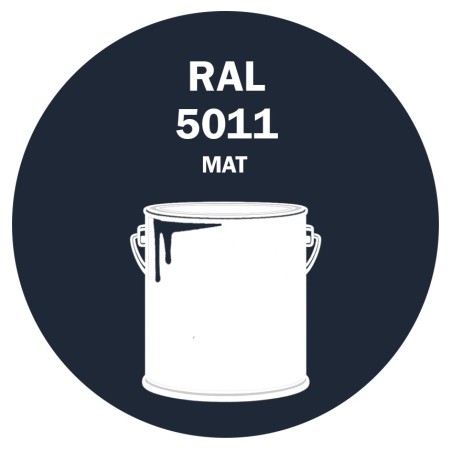 POT DE PEINTURE 5KG RAL 5011 BLEU ACIER PRIMAIRE MAT