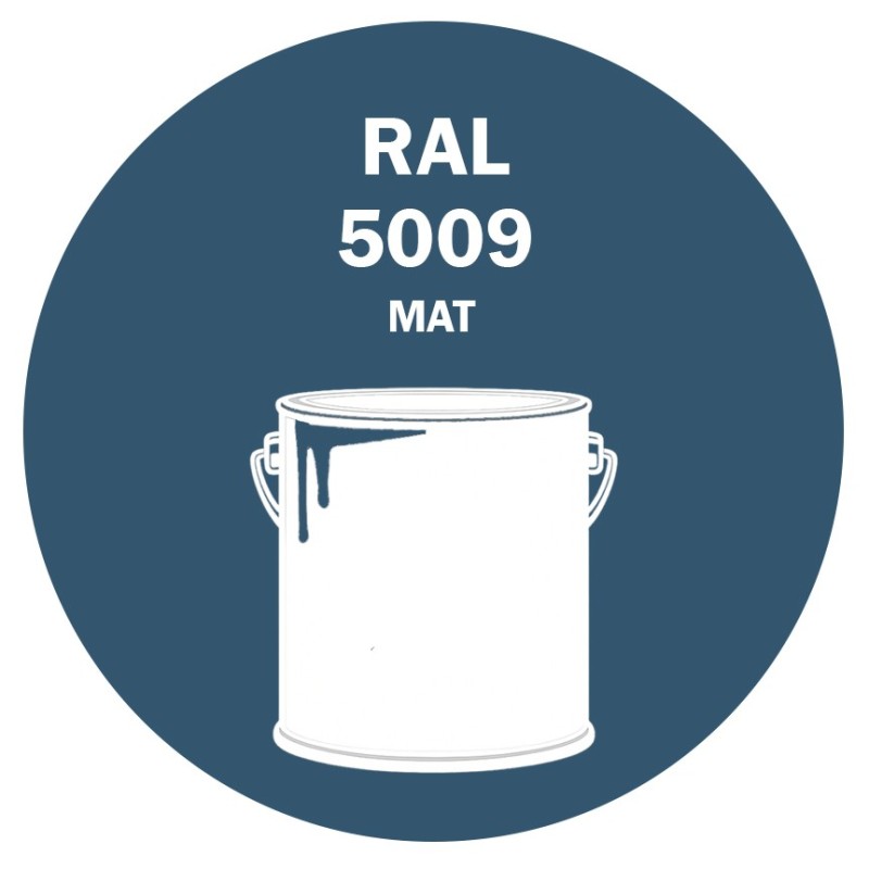 POT DE PEINTURE 5KG RAL 5009 BLEU AZUR PRIMAIRE MAT POT DE PEINTURE 5KG RAL 5009 BLEU AZUR PRIMAIRE MAT