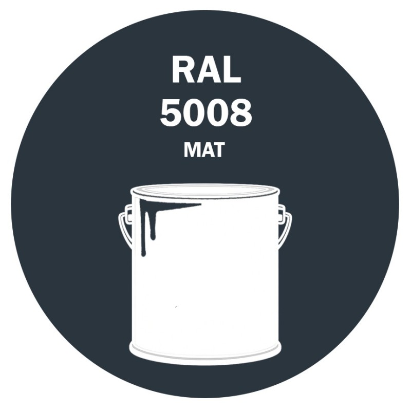 POT DE PEINTURE 5KG RAL 5008 BLEU GRIS PRIMAIRE MAT POT DE PEINTURE 5KG RAL 5008 BLEU GRIS PRIMAIRE MAT